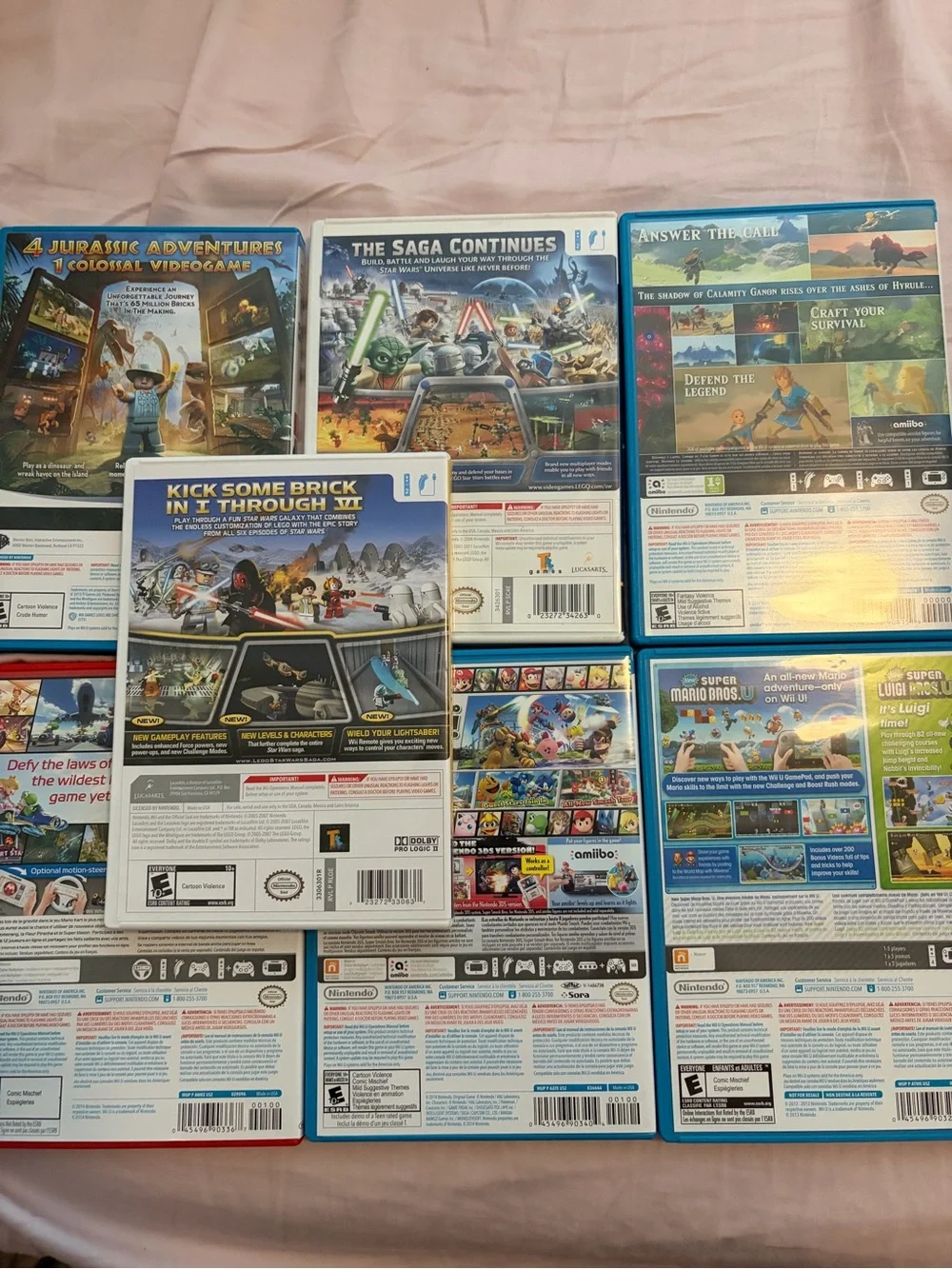 Nintendo Wii U & Wii - Lot of  7 Games TESTED | Smash Bros Mario Kart 8 Zelda